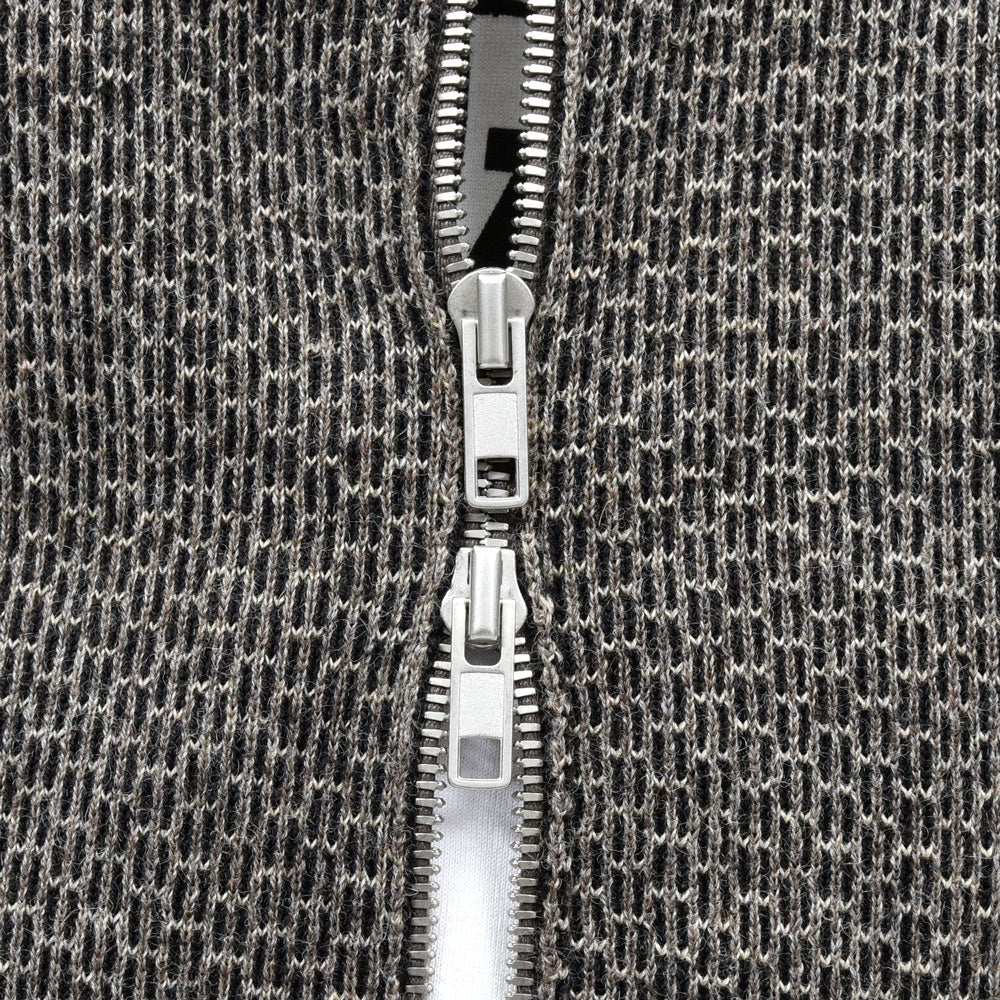 Maison Margiela(メゾン マルジェラ) ウールナイロンジャガードジップカーディガン S67HP0033M13183