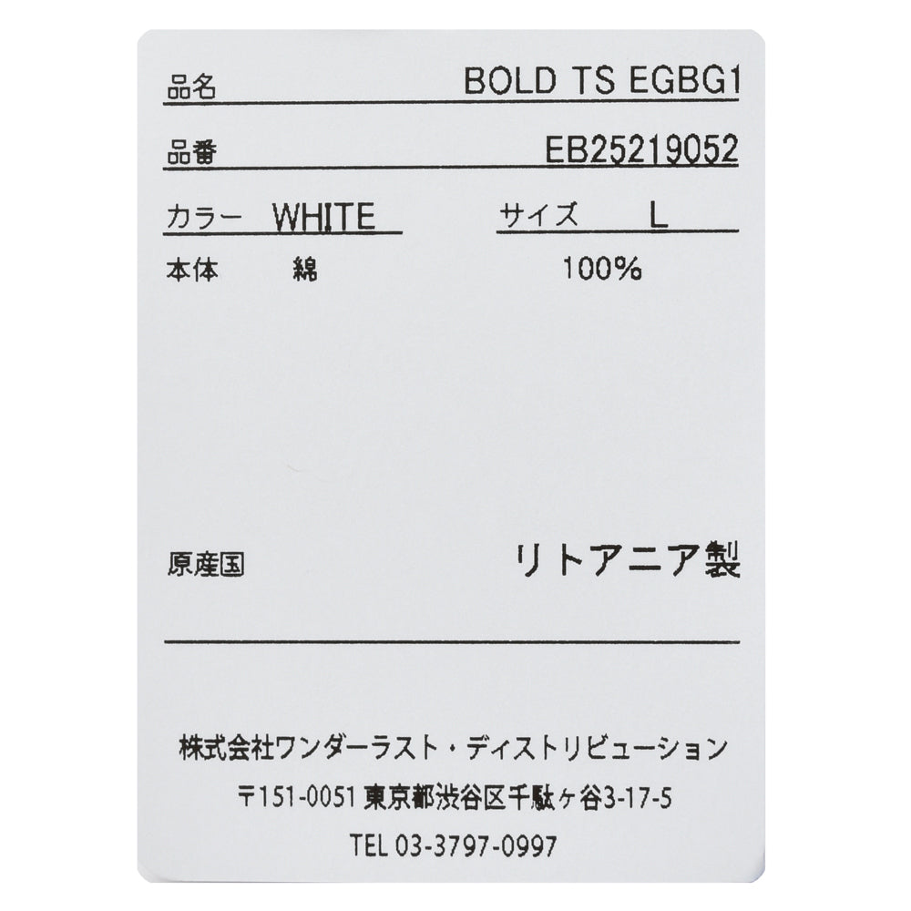 EGYBOY(エギーボーイ) コットンプリントクルーネックS/Sカットソー EB25219052