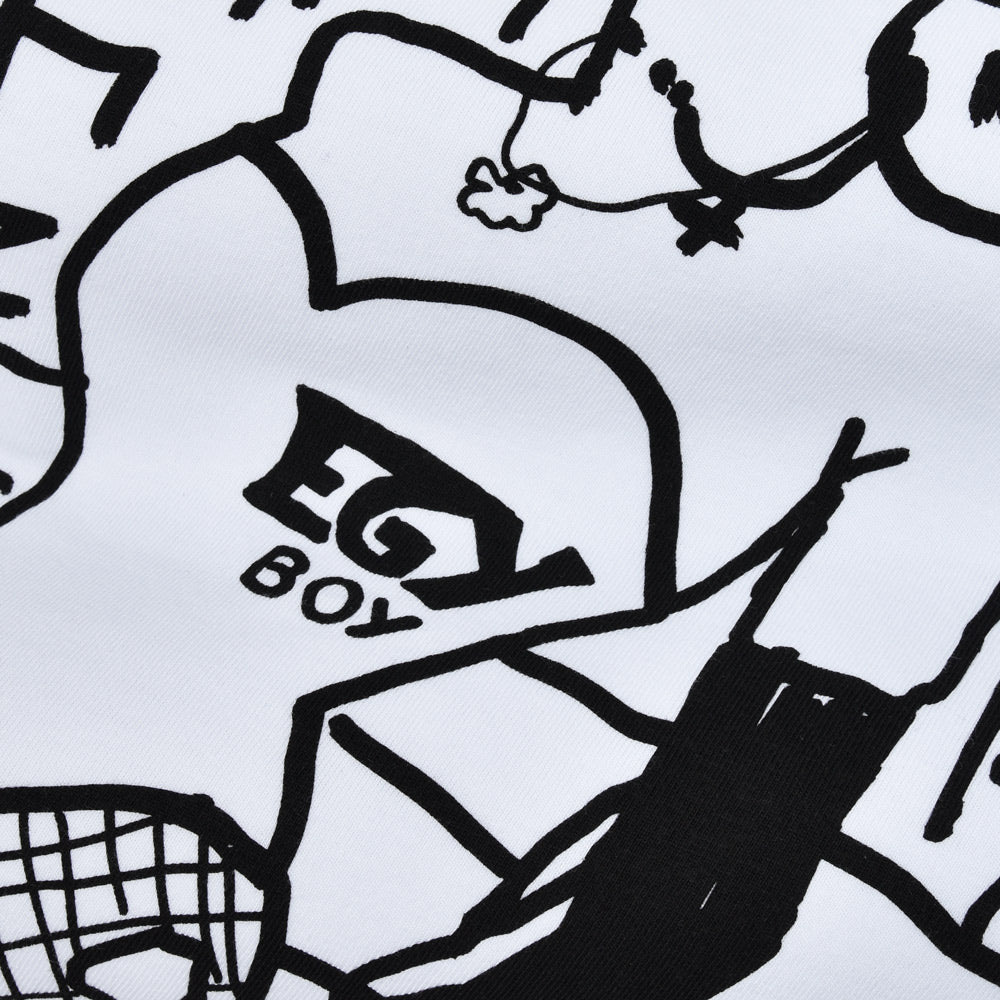 EGYBOY(エギーボーイ) コットンプリントクルーネックS/Sカットソー EB25219054