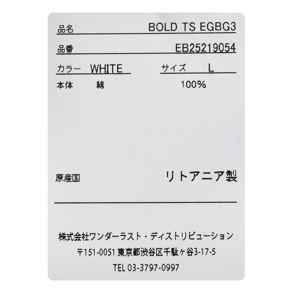 EGYBOY(エギーボーイ) コットンプリントクルーネックS/Sカットソー EB25219054