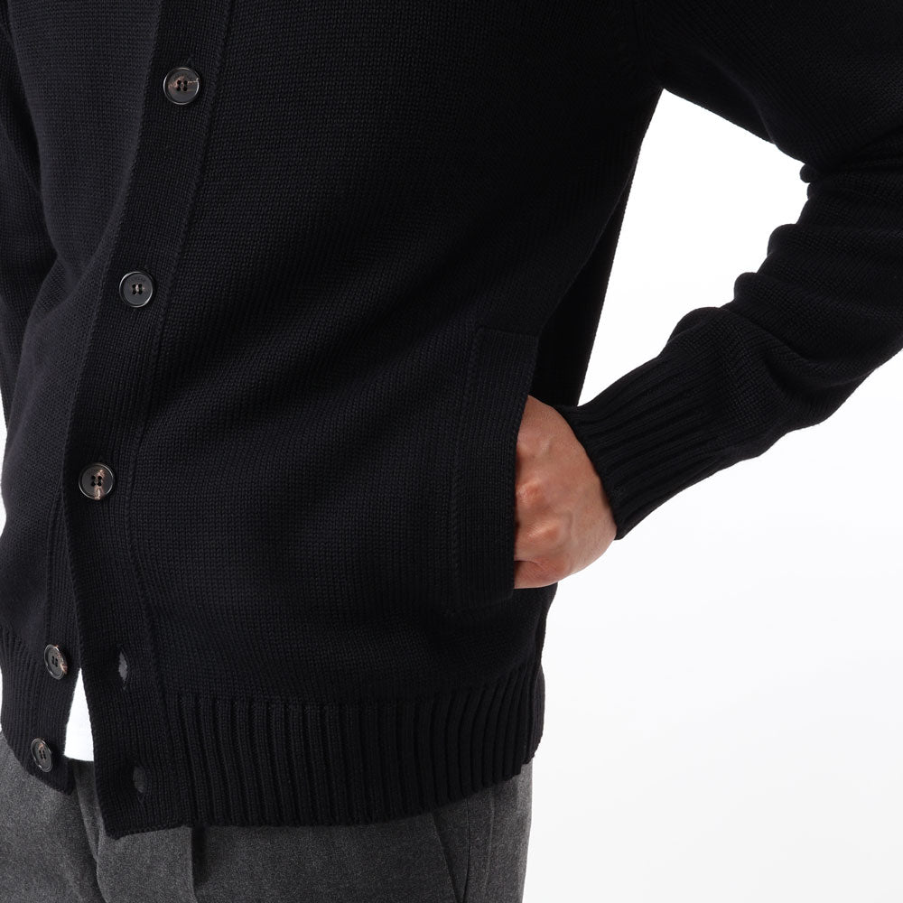 ザノーネ / ニット ブルゾン/CHIOTO(WOOL MERINOS)/810130 ZR229/Z0015/ブラック