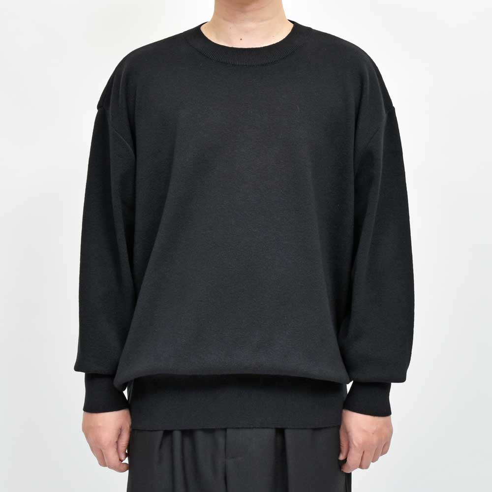 RENCONTRANT(レンコントラント) コットンカシミアクルーネックニット 10055