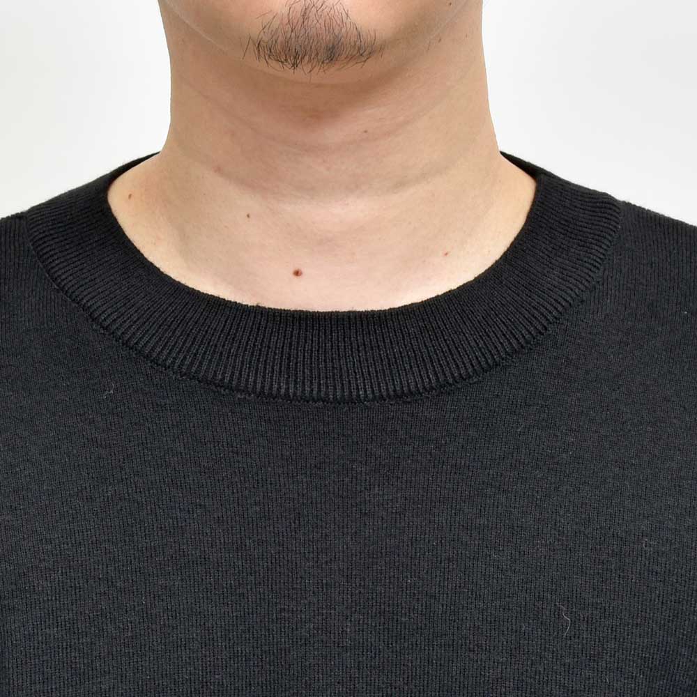 RENCONTRANT(レンコントラント) コットンカシミアクルーネックニット 10055