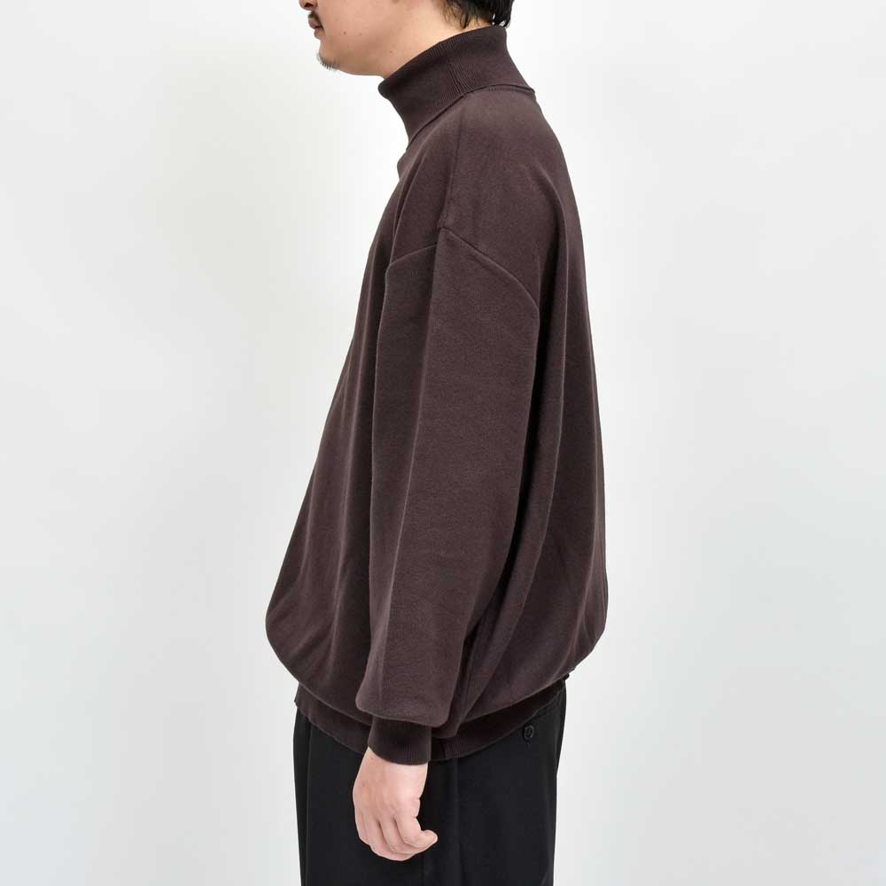 RENCONTRANT(レンコントラント) コットンカシミアタートルネックニット 10053
