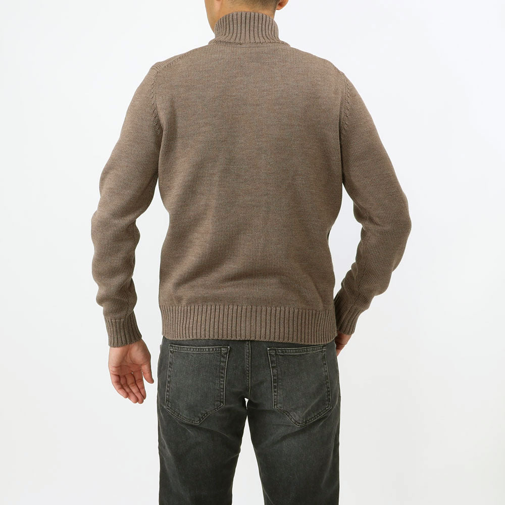 ザノーネ / ニット ブルゾン/CHIOTO(WOOL MERINOS)/810130 ZR229/Z2873/グレージュ