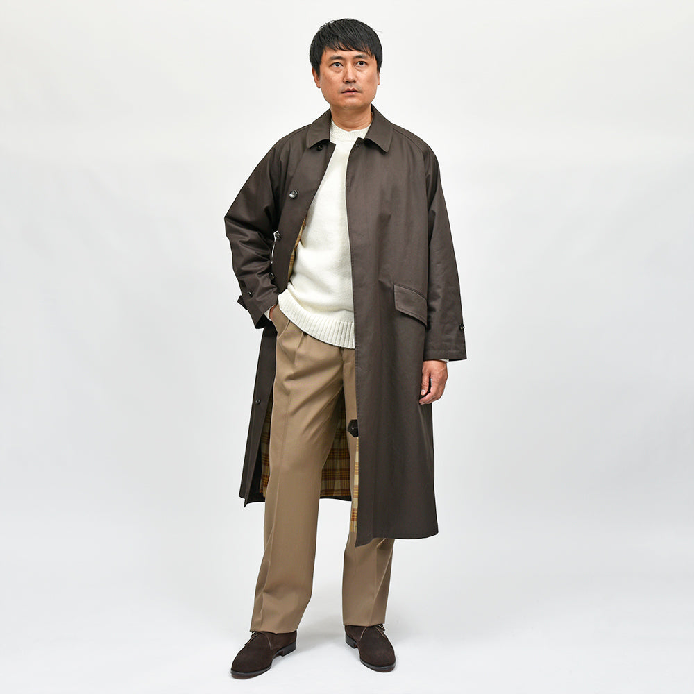SCYE BASICS(サイベーシックス) フィンクスコットン ギャバジン バルマカーンコート
