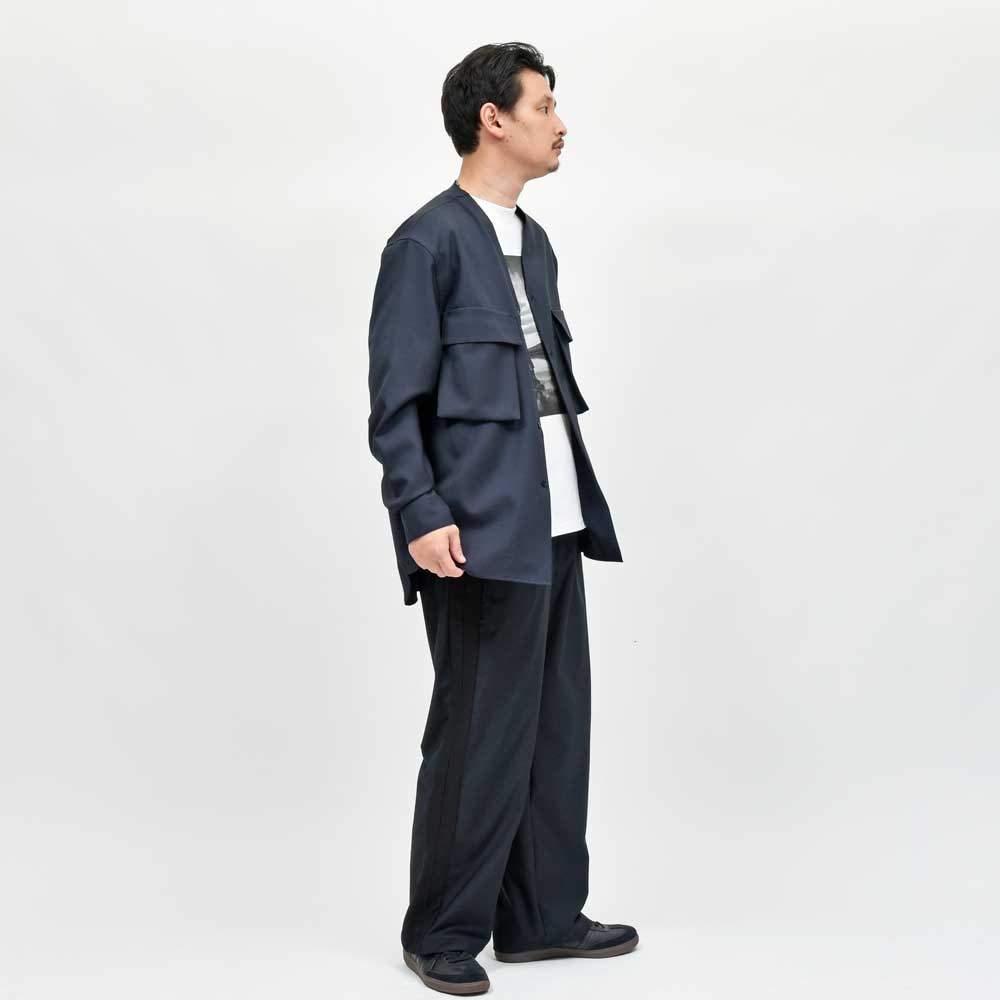 MARNI(マルニ) ウールトロピカルノーカラーシャツ CUMU0369A1 TW839