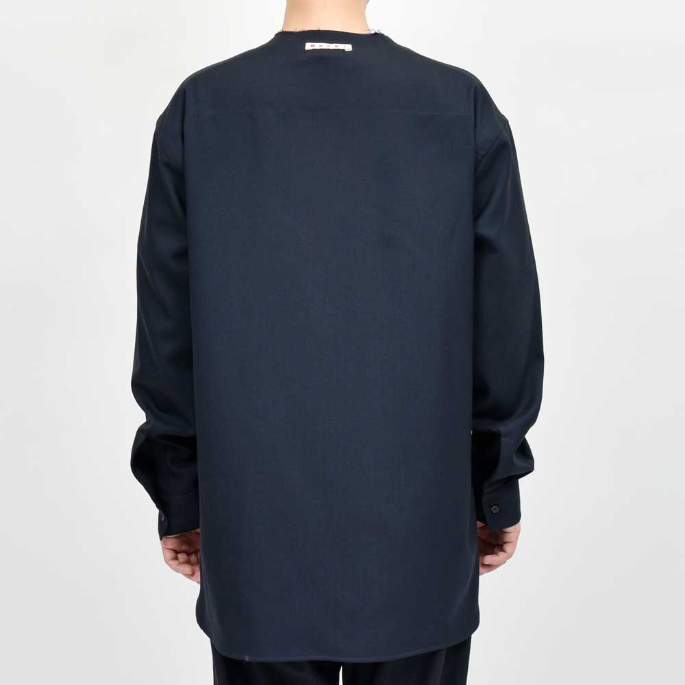 MARNI(マルニ) ウールトロピカルノーカラーシャツ CUMU0369A1 TW839