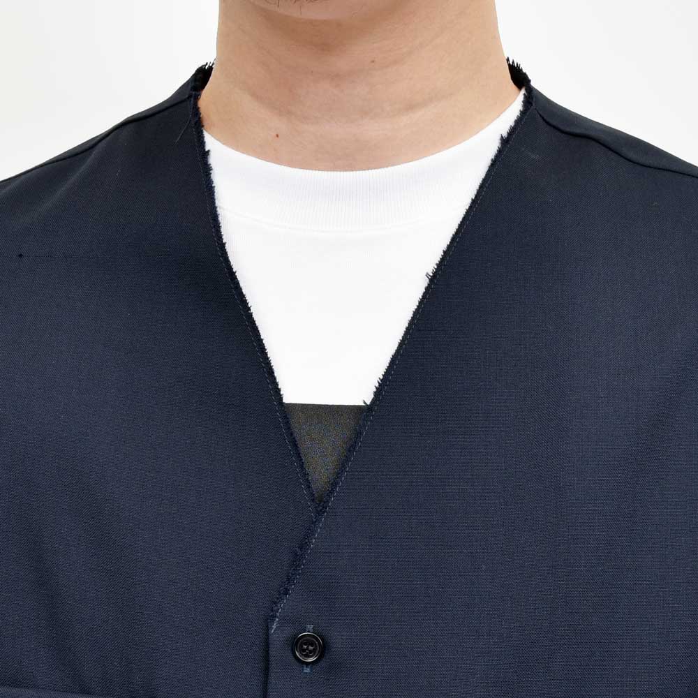 MARNI(マルニ) ウールトロピカルノーカラーシャツ CUMU0369A1 TW839