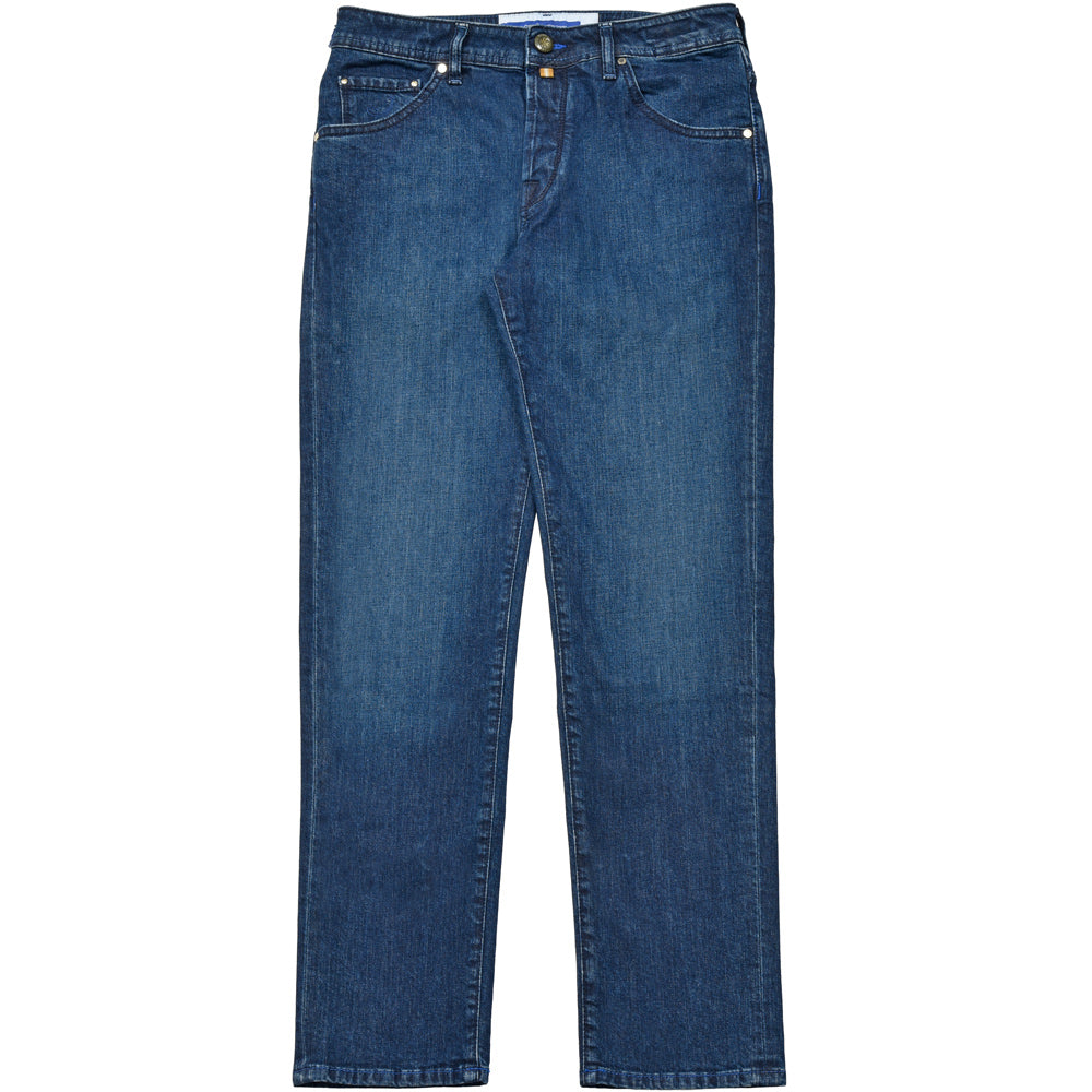 JACOB COHEN(ヤコブコーエン) SCOTTスコット PREMIUM EDITION ウォッシュドコットンストレッチキャロットフィットクロップドデニム 226-22583