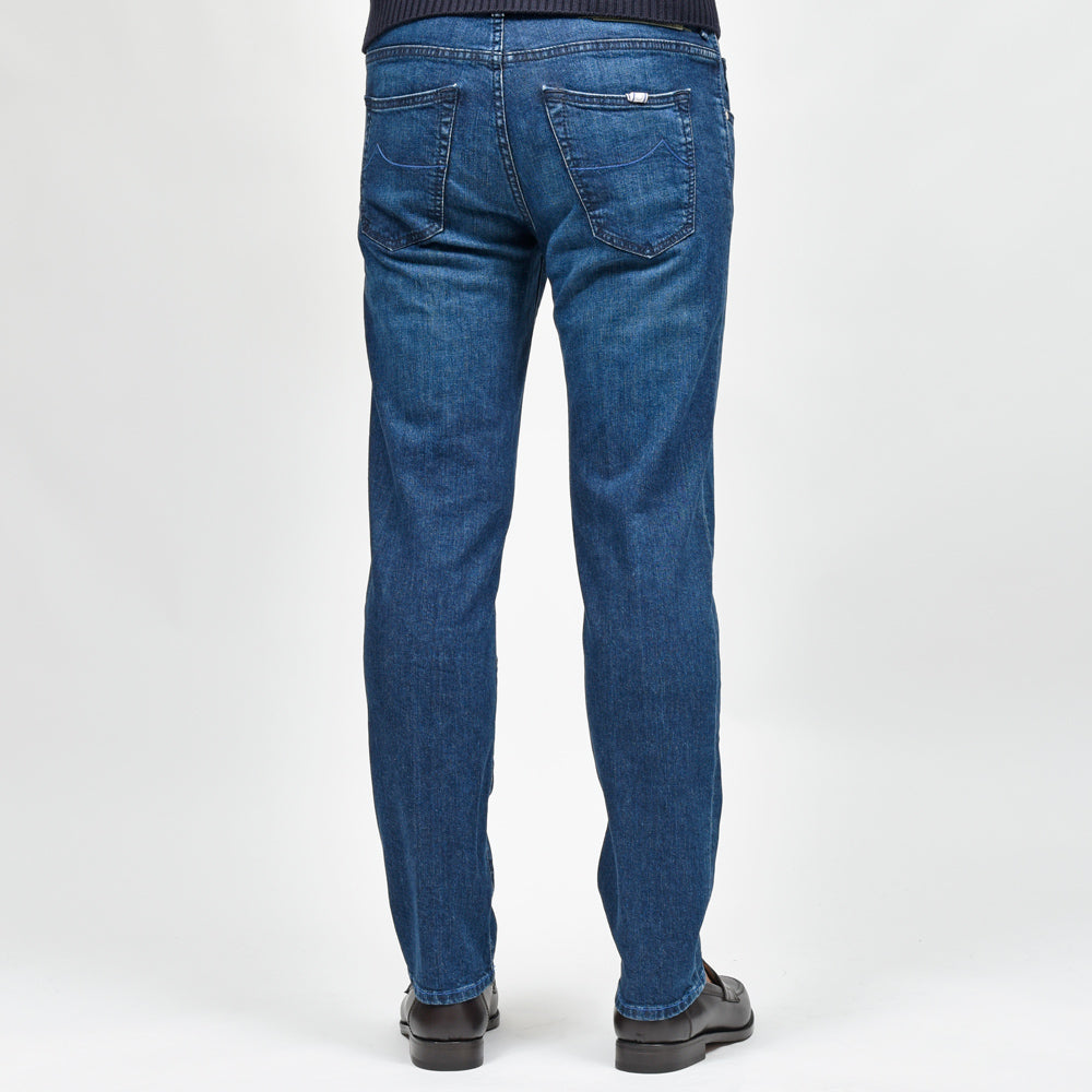 JACOB COHEN(ヤコブコーエン) SCOTTスコット PREMIUM EDITION ウォッシュドコットンストレッチキャロットフィットクロップドデニム 226-22583