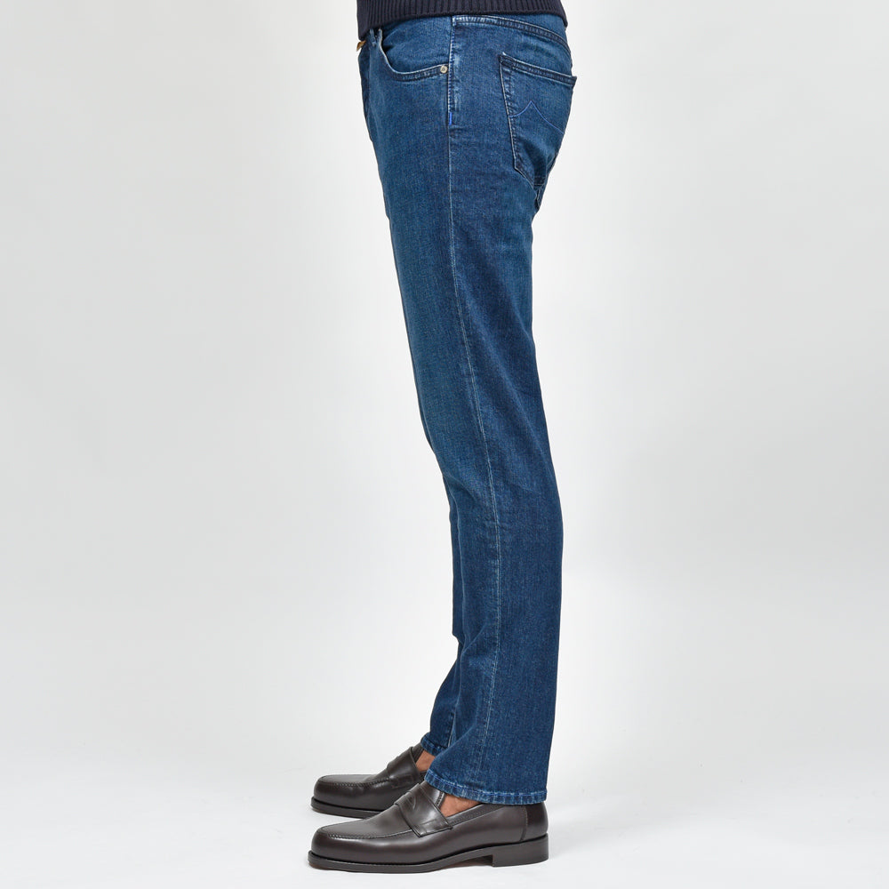 JACOB COHEN(ヤコブコーエン) SCOTTスコット PREMIUM EDITION ウォッシュドコットンストレッチキャロットフィットクロップドデニム 226-22583