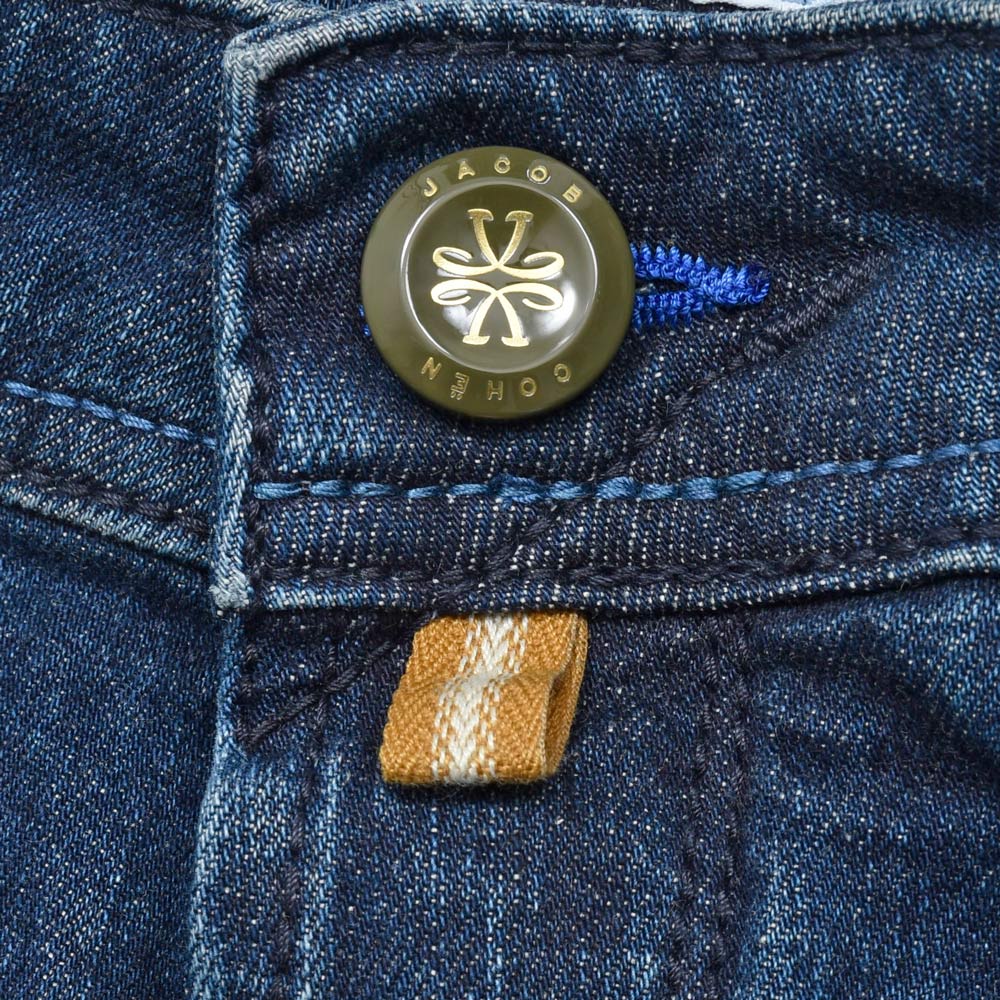 JACOB COHEN(ヤコブコーエン) SCOTTスコット PREMIUM EDITION ウォッシュドコットンストレッチキャロットフィットクロップドデニム 226-22583