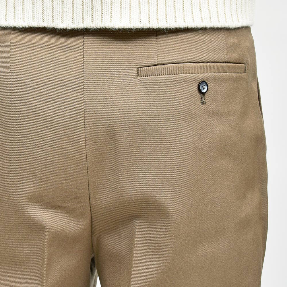 Fumiya Hirano THE TROUSERS(フミヤヒラノトラウザーズ) MADDOX ウール サキソニー サイドアジャスター 2インプリーツパンツ