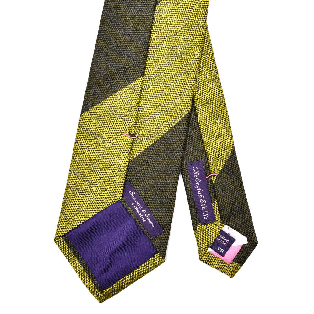 Seaward & Stearn(シーワード & スターン) シルクメランジブロックストライプタイ 18252201231