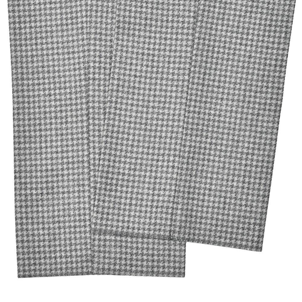 guji(グジ)ウールカシミアハウンドトゥース1プリーツパンツ MADE BY RING JACKET / LANIFICIO ROGNA 13052201028