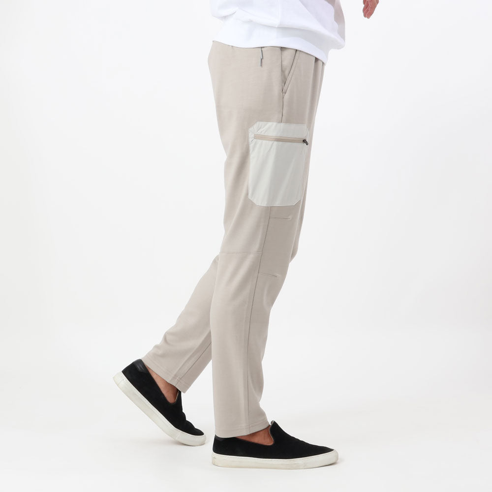 シーズ / サイドポケット付き ウールジャージー DRAWSTRING PANT/PT056 TJ186/DRIFTWOOD