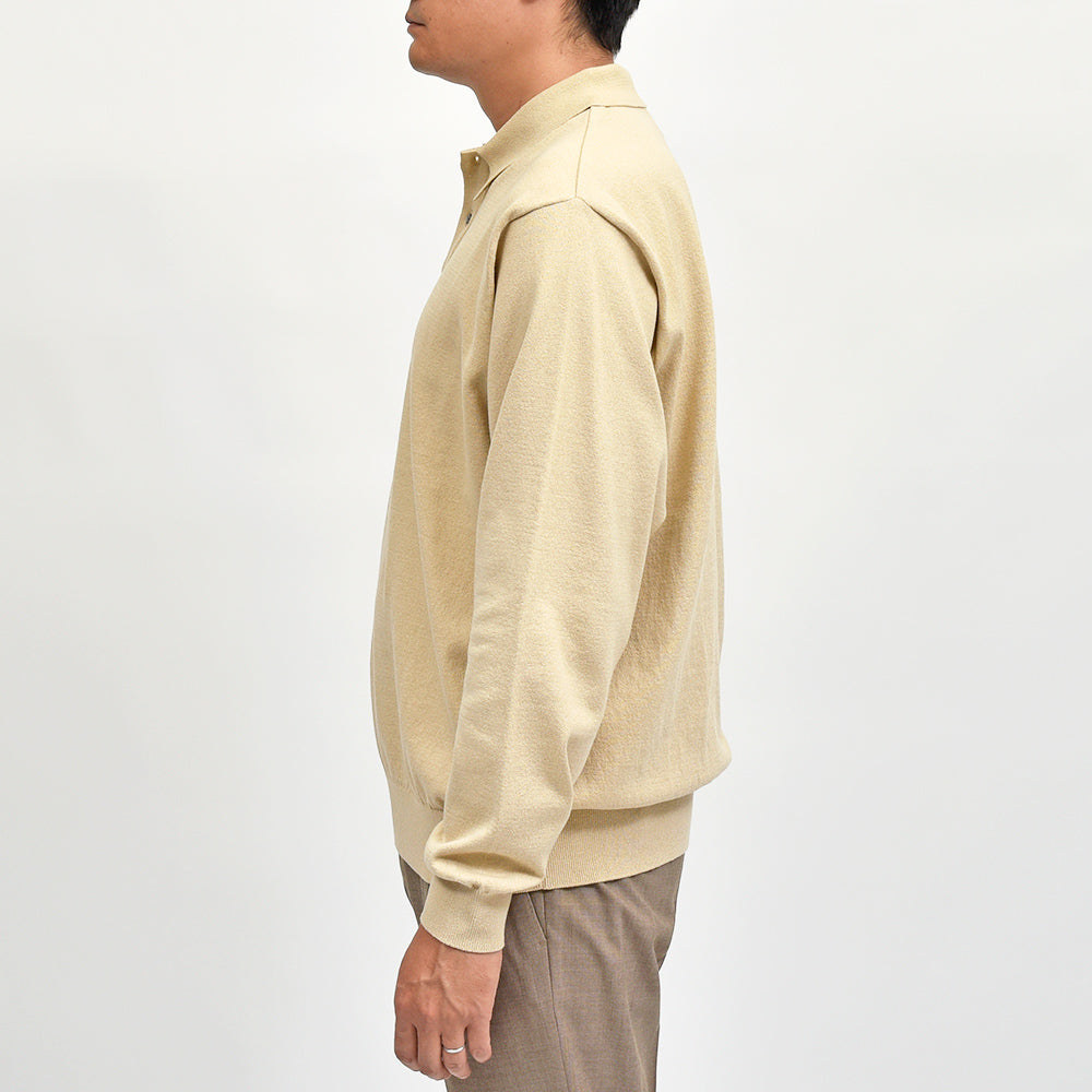 Yonetomi(ヨネトミ) LIGHT WAVE COTTON KNIT POLO ウェーブコットン ニットポロ