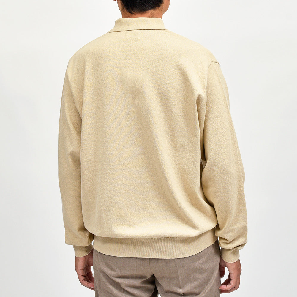 Yonetomi(ヨネトミ) LIGHT WAVE COTTON KNIT POLO ウェーブコットン ニットポロ