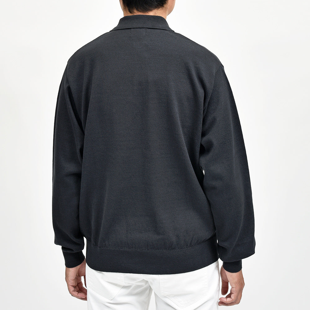 Yonetomi(ヨネトミ) LIGHT WAVE COTTON KNIT POLO ウェーブコットン ニットポロ