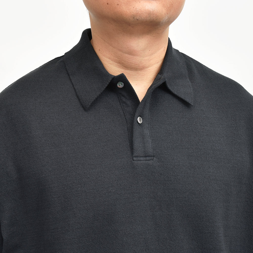 Yonetomi(ヨネトミ) LIGHT WAVE COTTON KNIT POLO ウェーブコットン ニットポロ