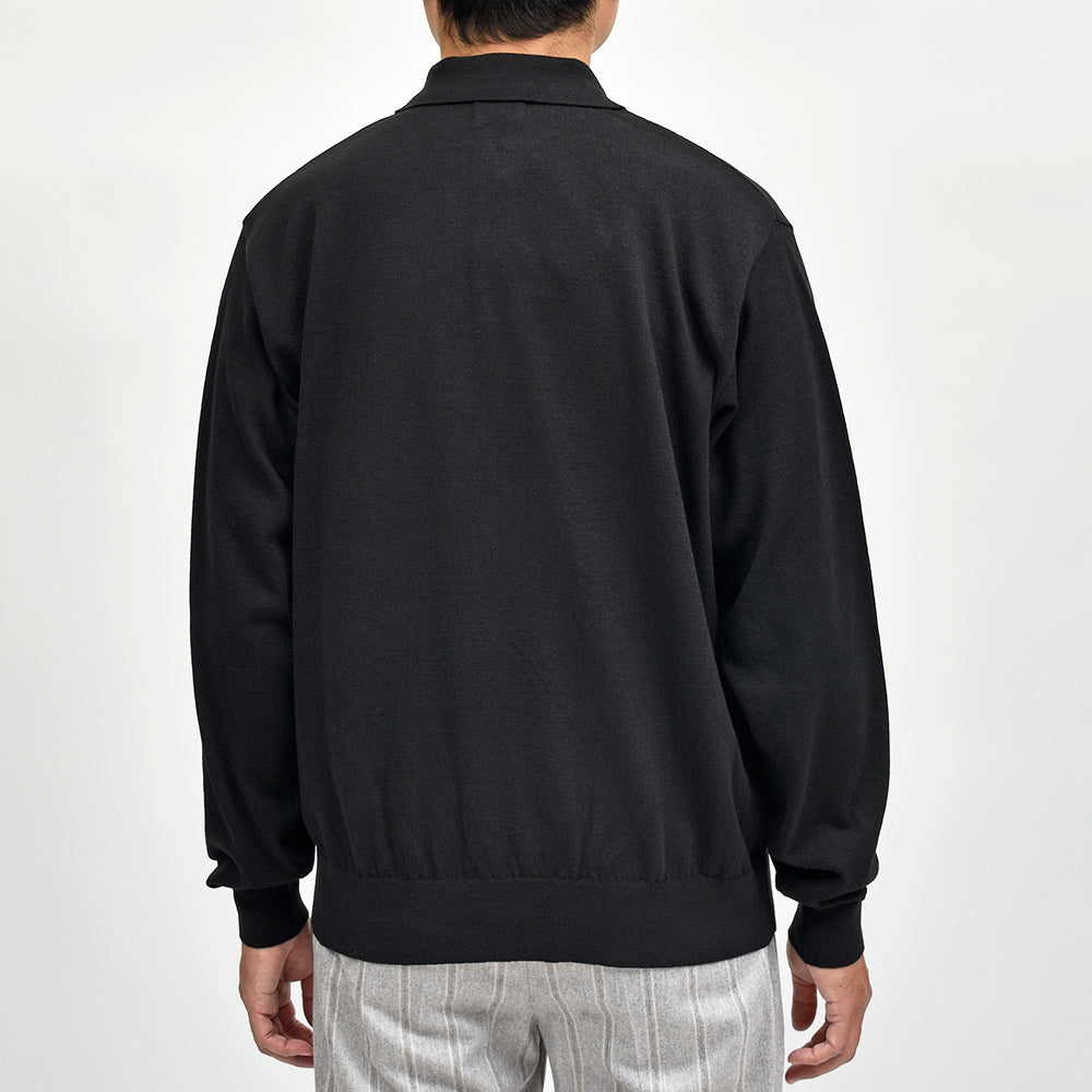 Yonetomi(ヨネトミ) LIGHT WAVE COTTON KNIT POLO ウェーブコットン ニットポロ