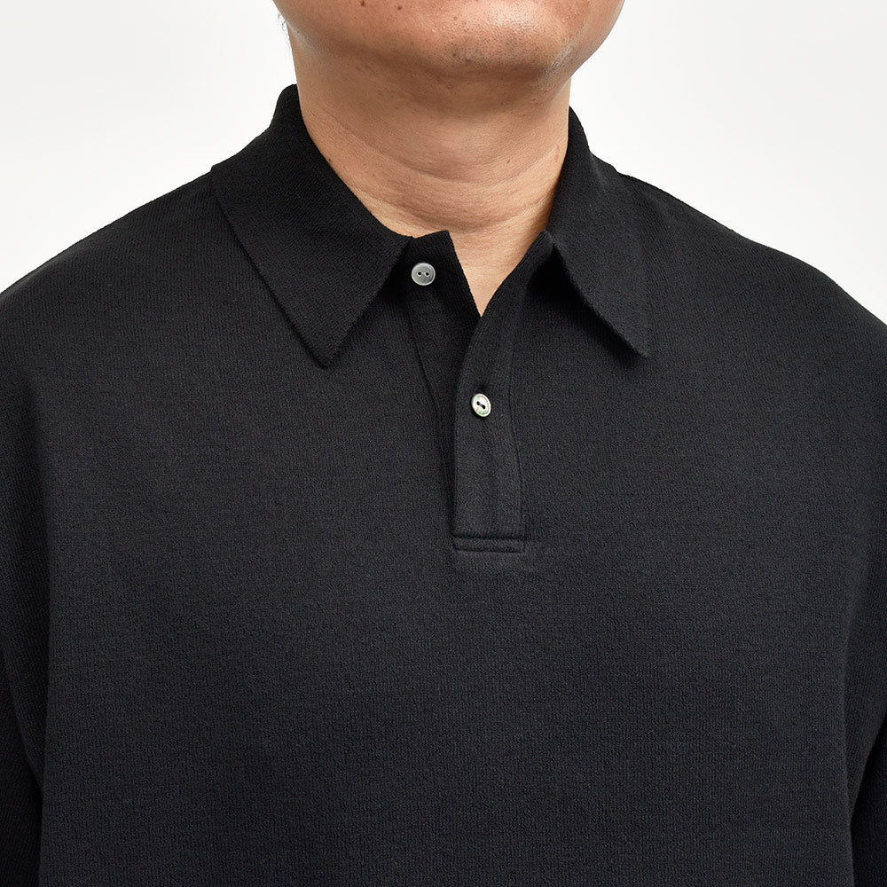 Yonetomi(ヨネトミ) LIGHT WAVE COTTON KNIT POLO ウェーブコットン ニットポロ