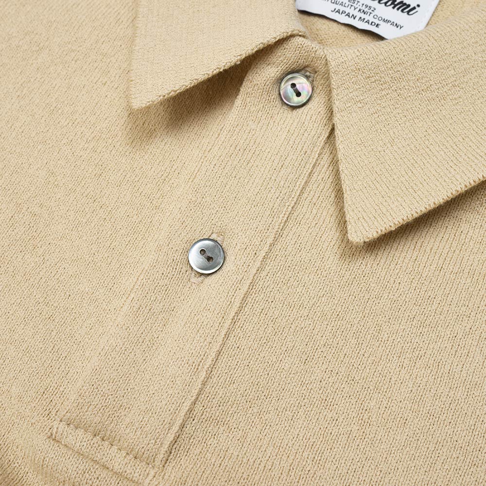 Yonetomi(ヨネトミ) LIGHT WAVE COTTON KNIT POLO ウェーブコットン ニットポロ