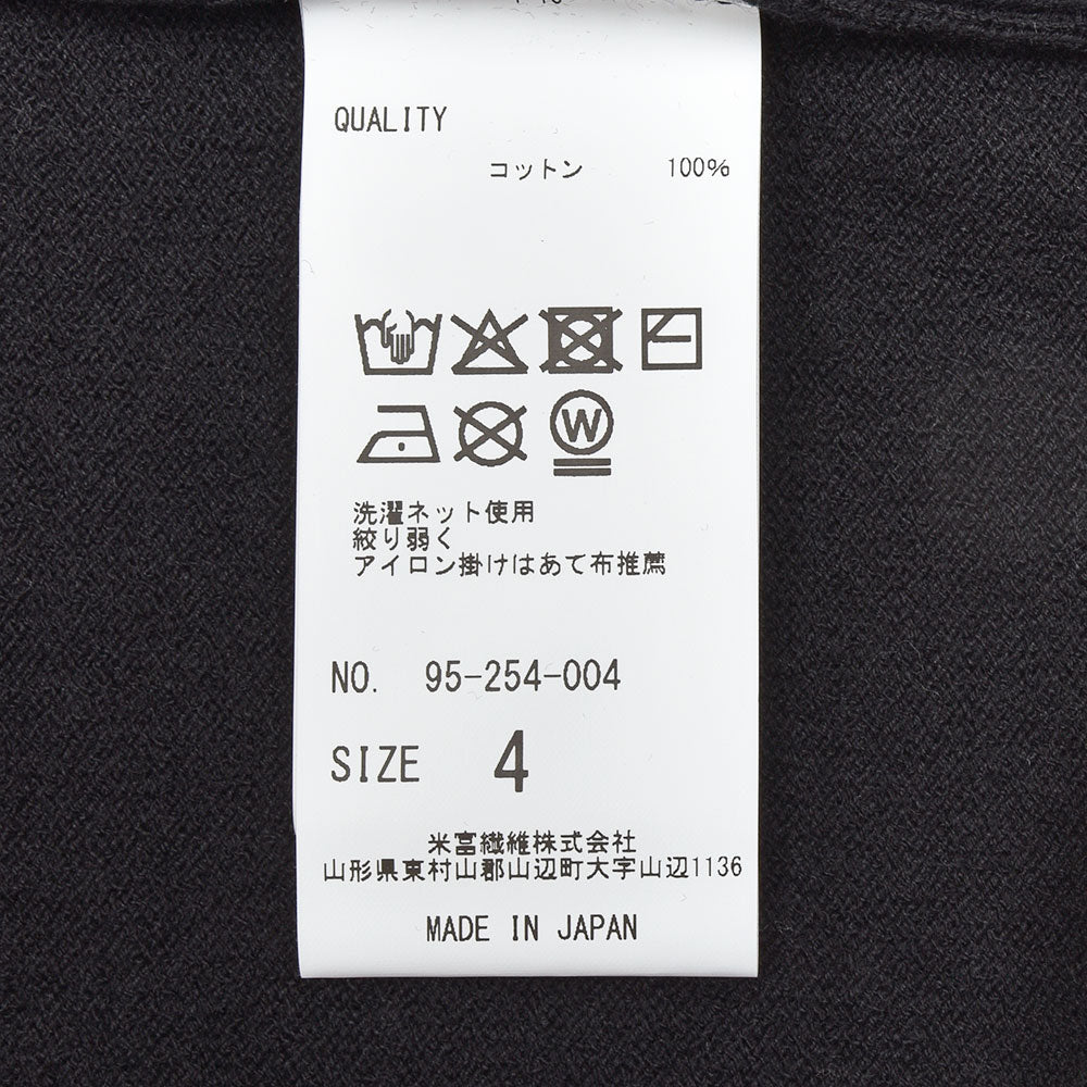 Yonetomi(ヨネトミ) LIGHT WAVE COTTON KNIT POLO ウェーブコットン ニットポロ