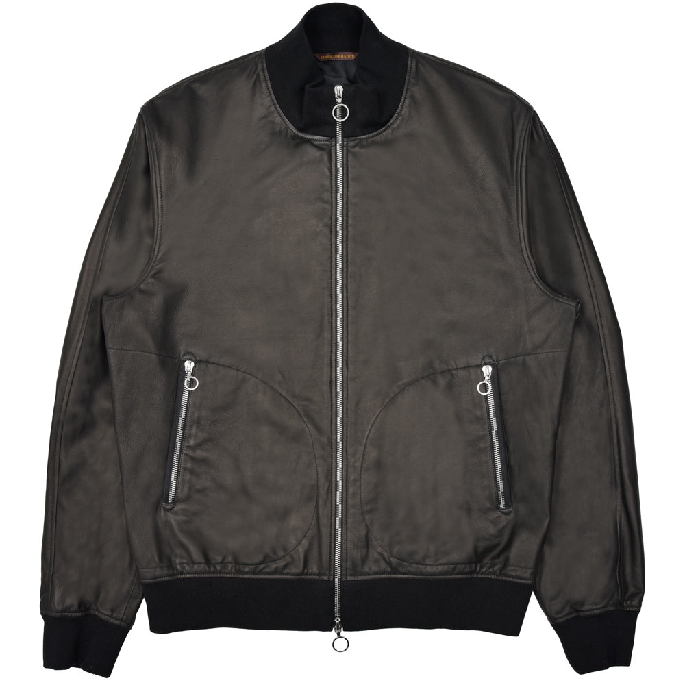 SERAPHIN(セラファン) BLOUSON506 ラムレザーリブスタンドカラーブルゾン 210-00 14252007025