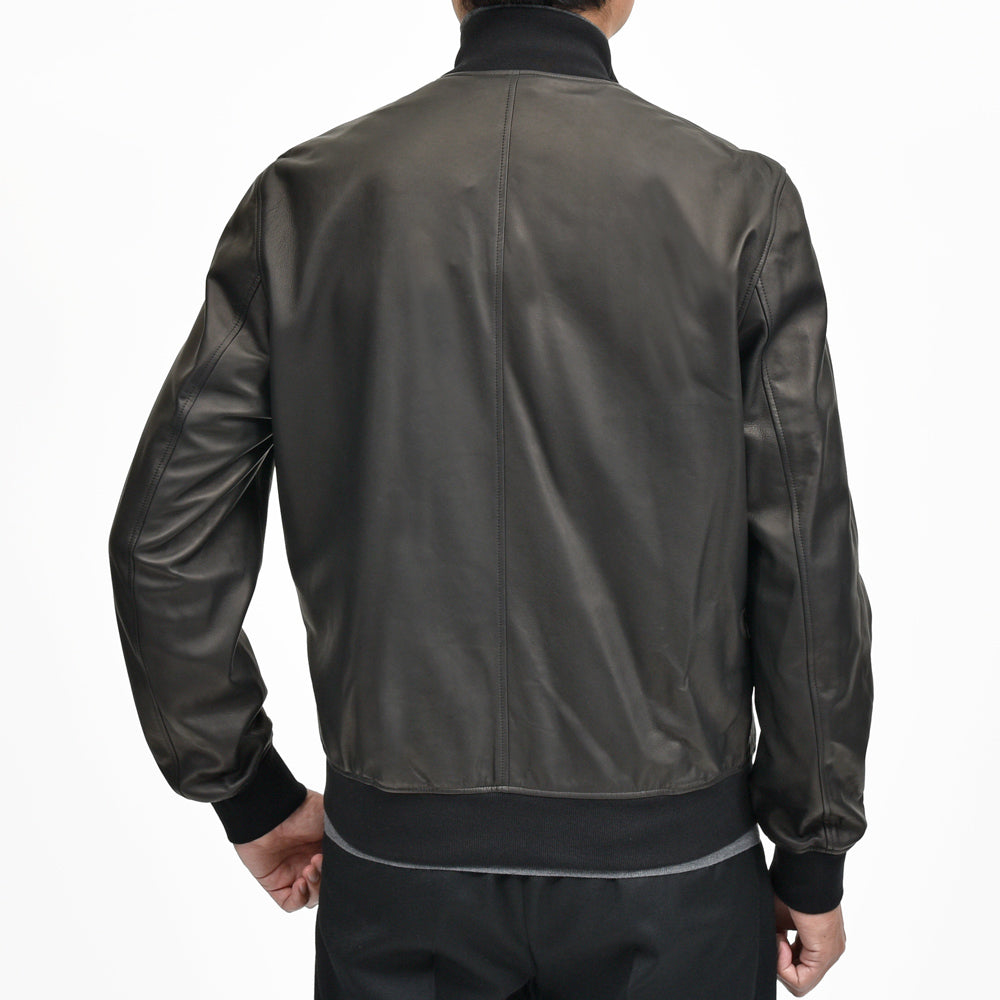 SERAPHIN(セラファン) BLOUSON506 ラムレザーリブスタンドカラーブルゾン 210-00 14252007025