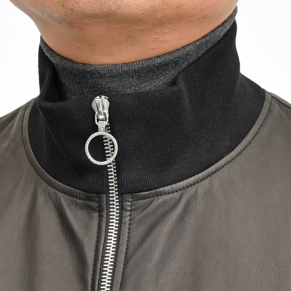SERAPHIN(セラファン) BLOUSON506 ラムレザーリブスタンドカラーブルゾン 210-00 14252007025