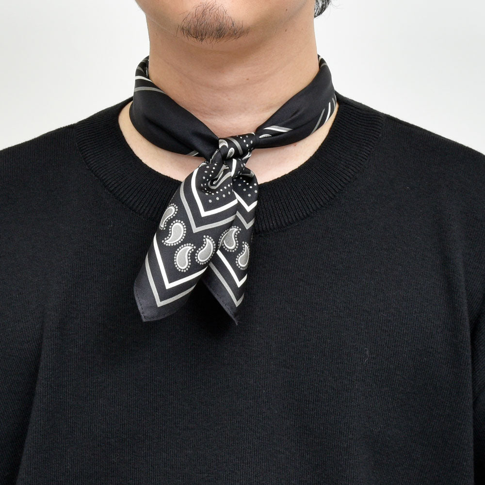 LESCARF(レスカーフ) シルクツイルペイズリースカーフ genderless 18352700172