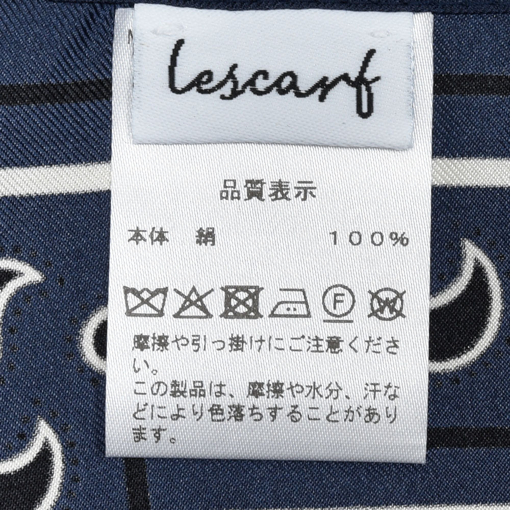 LESCARF(レスカーフ) シルクツイルペイズリースカーフ genderless 18352700172