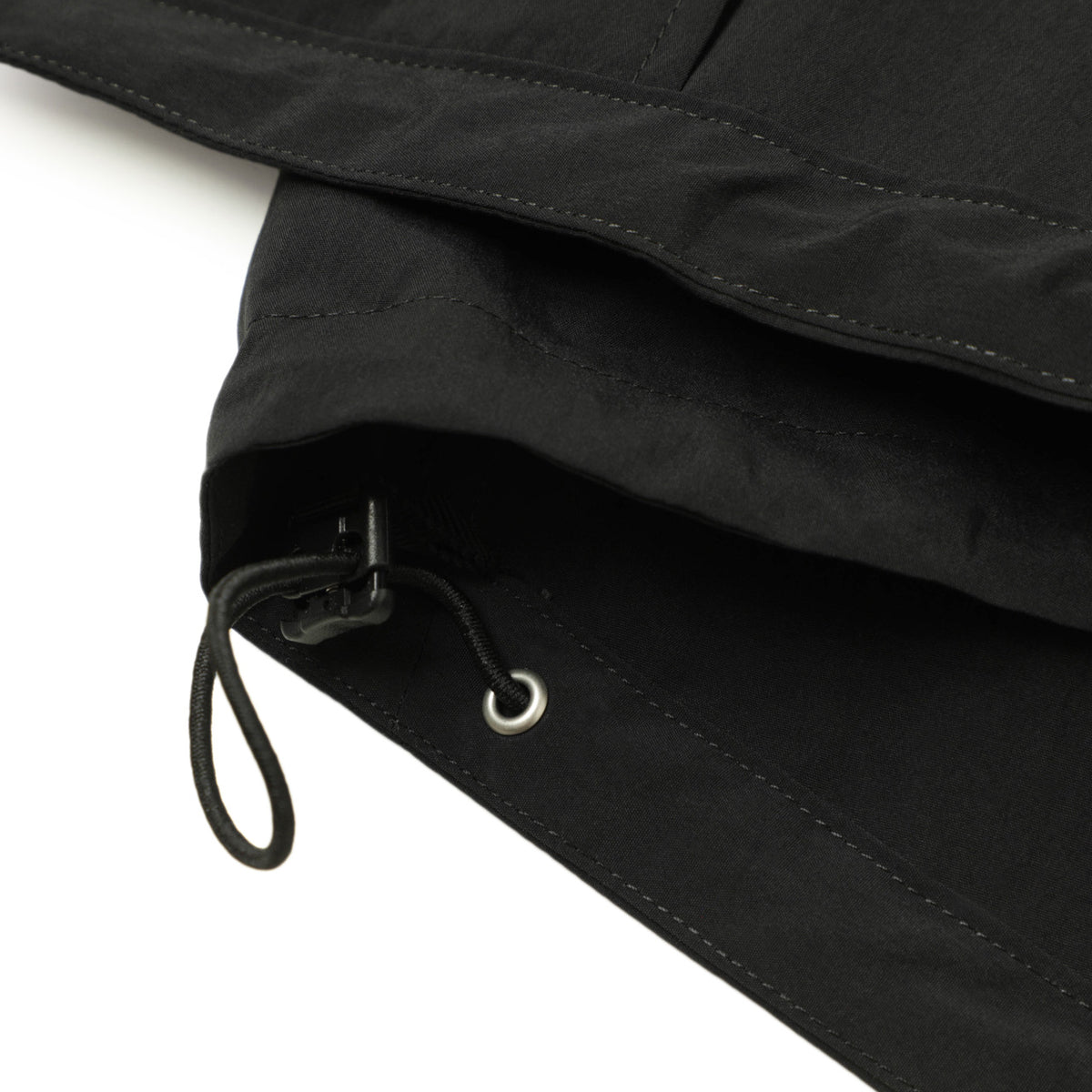 エス / M-65型 ロング丈 モッズコート(フード収納可)フィッシュテール/25MCO-PTYP-325 BLACK ブラック