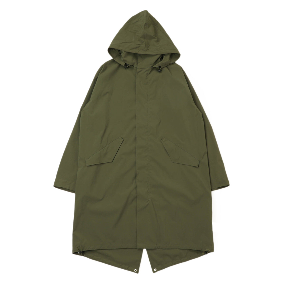 エス / M-65型 ロング丈 モッズコート(フード収納可)フィッシュテール/25MCO-PTYP-325 DARK OLIVE グリーン