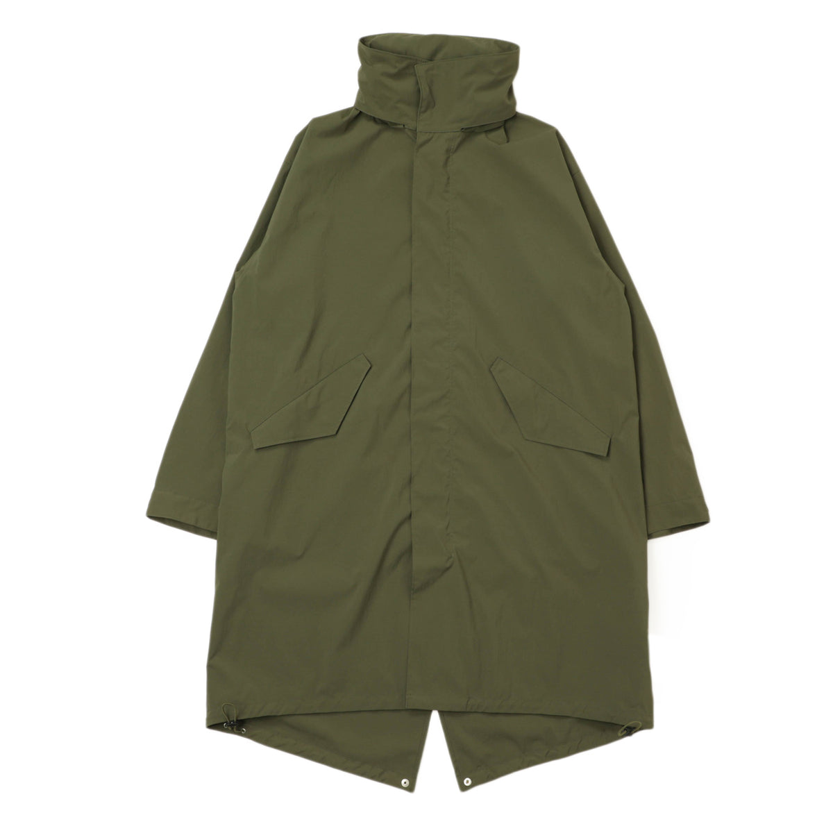エス / M-65型 ロング丈 モッズコート(フード収納可)フィッシュテール/25MCO-PTYP-325 DARK OLIVE グリーン