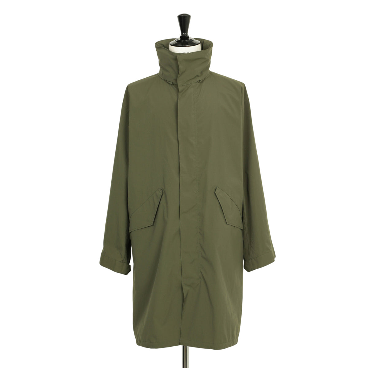 エス / M-65型 ロング丈 モッズコート(フード収納可)フィッシュテール/25MCO-PTYP-325 DARK OLIVE グリーン