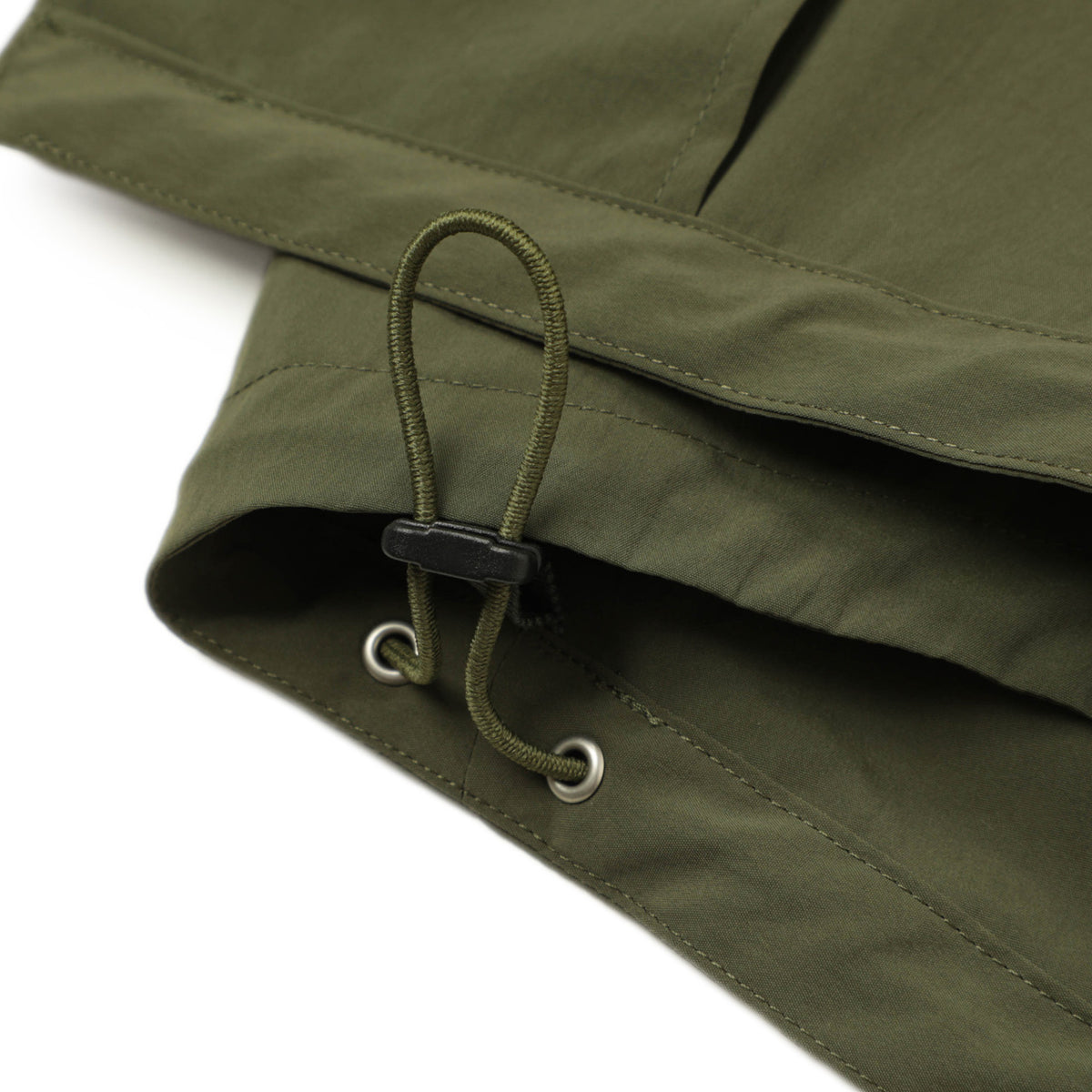 エス / M-65型 ロング丈 モッズコート(フード収納可)フィッシュテール/25MCO-PTYP-325 DARK OLIVE グリーン