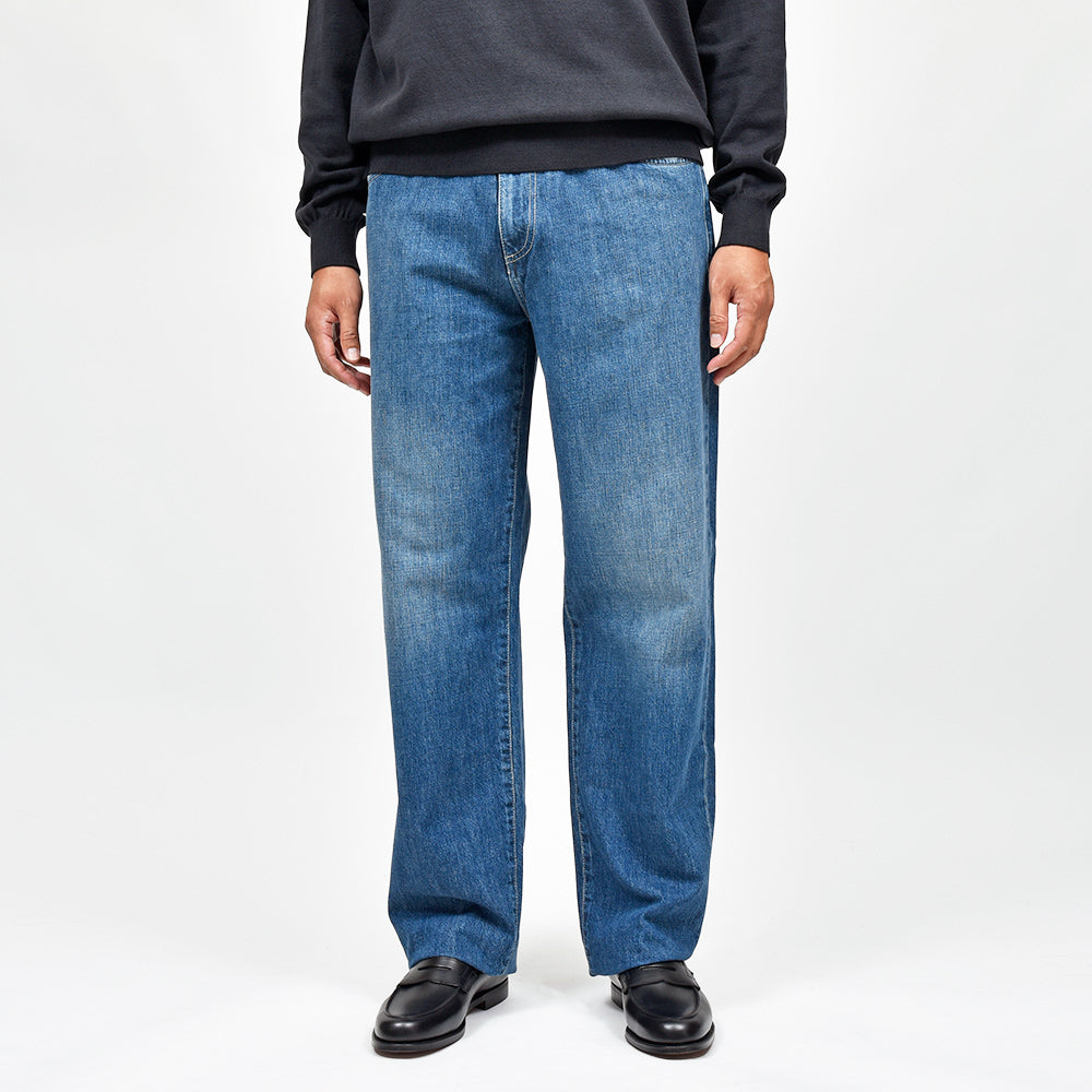 PT TORINO DENIM(ピーティートリノデニム) RAP コットン ワイドデニムパンツ/OA5040