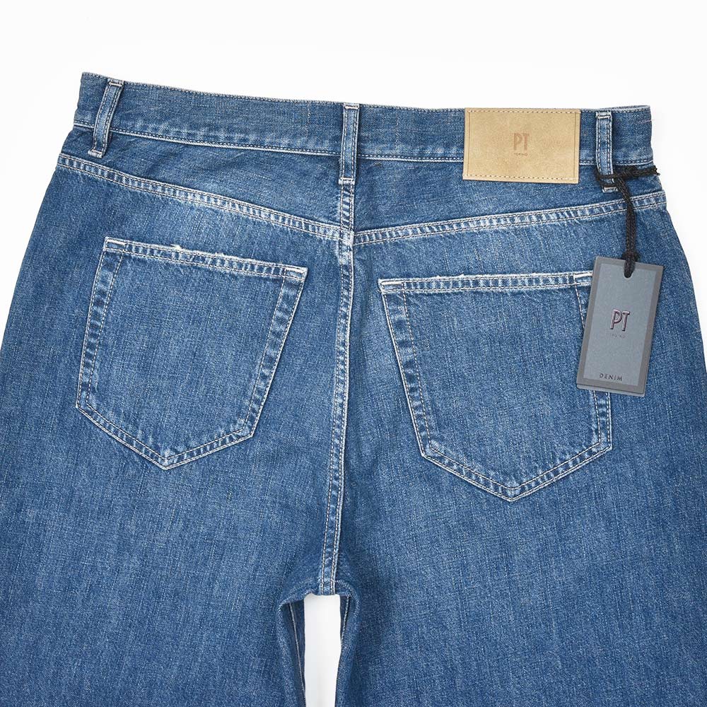 PT TORINO DENIM(ピーティートリノデニム) RAP コットン ワイドデニムパンツ/OA5040