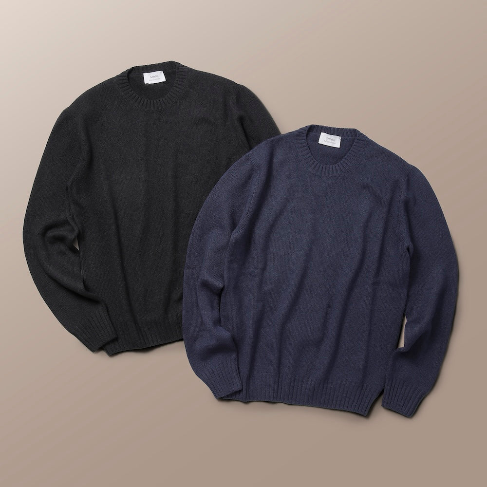 セッテフィーリカシミア / 【BR別注】Baby Cashmere ミドルゲージ クルーネック ニット/160H/BC