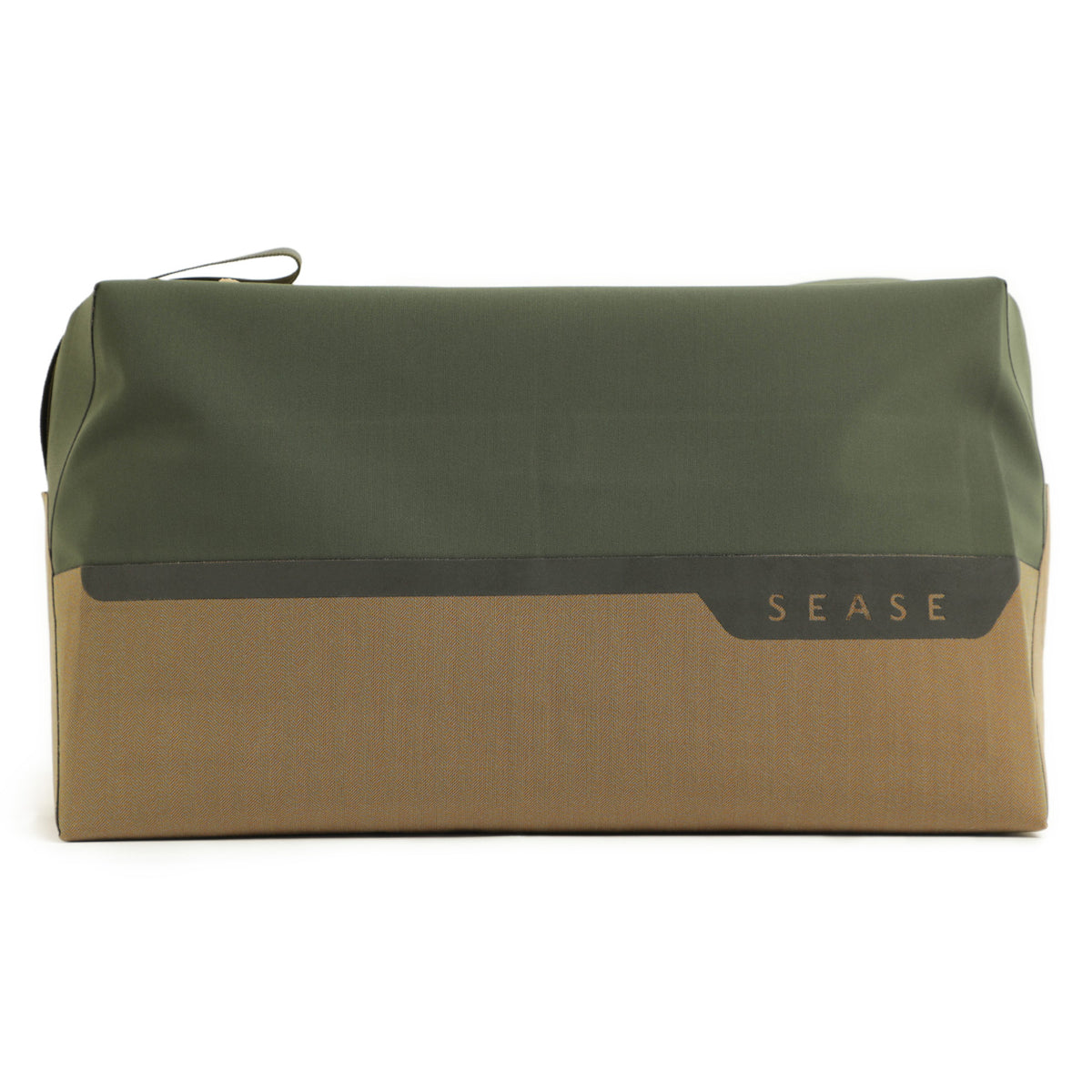 シーズ / ソラーロナイロン ポリエステル ダブルジップ シームレス ポーチ / AD039 TN372 MISSION POUCH / カーキ