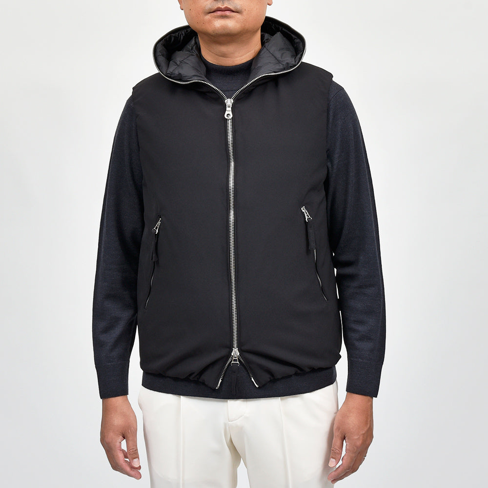 giabsarchivio×DUVETICA(ジャブスアルキヴィオ×デュベティカ) ISCHIA ナイロンツイルジャージー ダウンベスト A5772