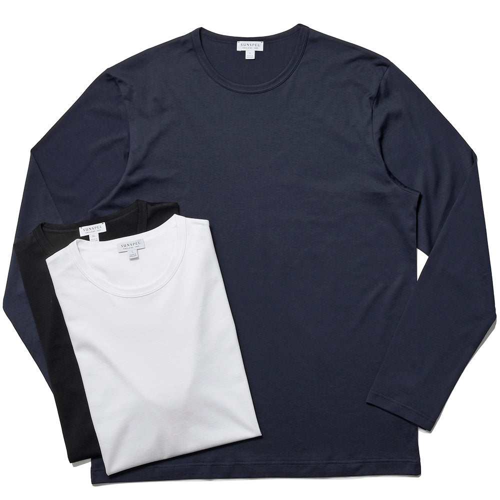 SUNSPEL(サンスペル) スーピマコットン クラシックロングスリーブTシャツ クルーネックカットソー