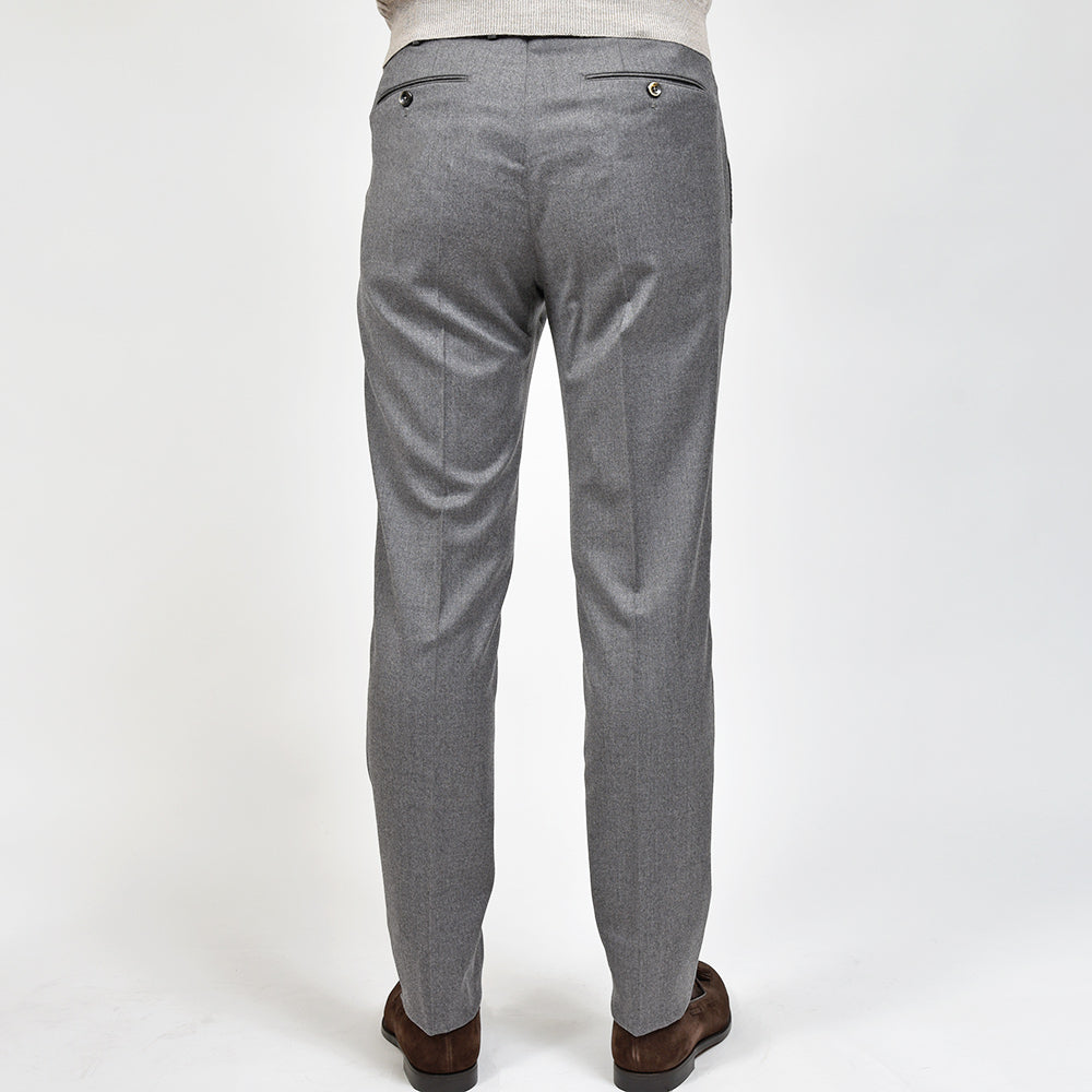 PT TORINO(ピーティー トリノ) Super110'S ヴァージンウール ストレッチ ライトフランネル 1プリーツドレスパンツ GENTLEMAN FIT/CM13
