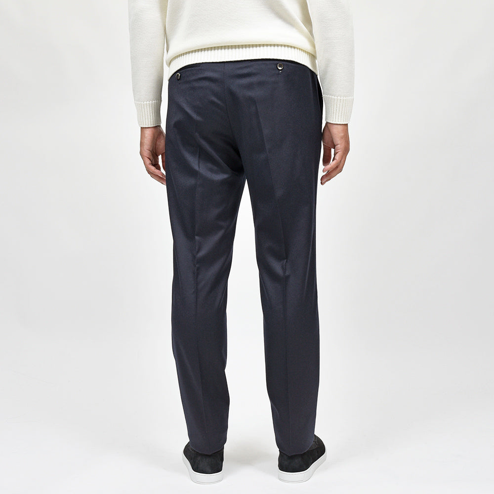 PT TORINO(ピーティー トリノ) Super110'S ヴァージンウール ストレッチ ライトフランネル 1プリーツドレスパンツ GENTLEMAN FIT/CM13