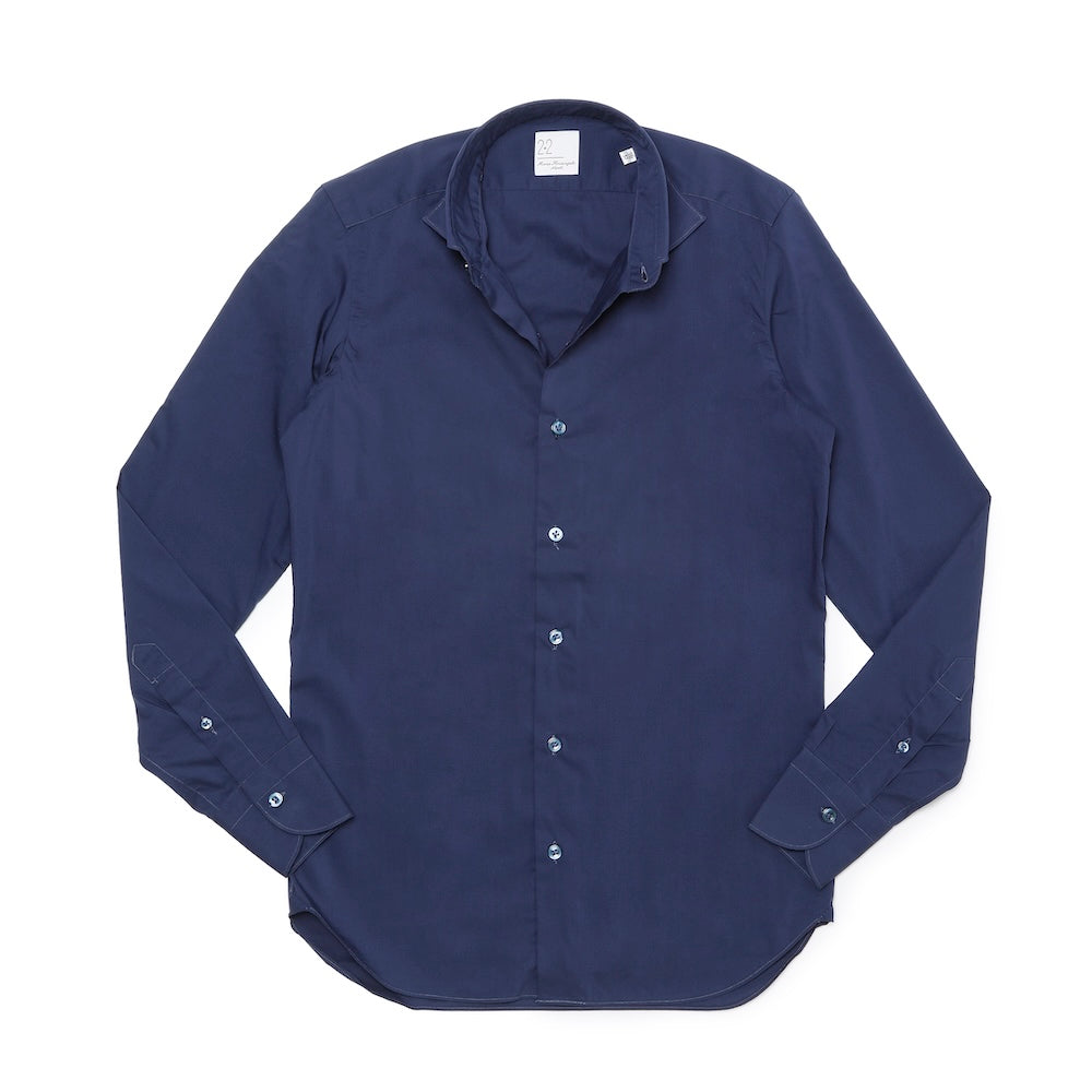 マリア・サンタンジェロ / ストレッチコットン ワイドカラー シャツ/MARCO/SUPER SLIM FIT