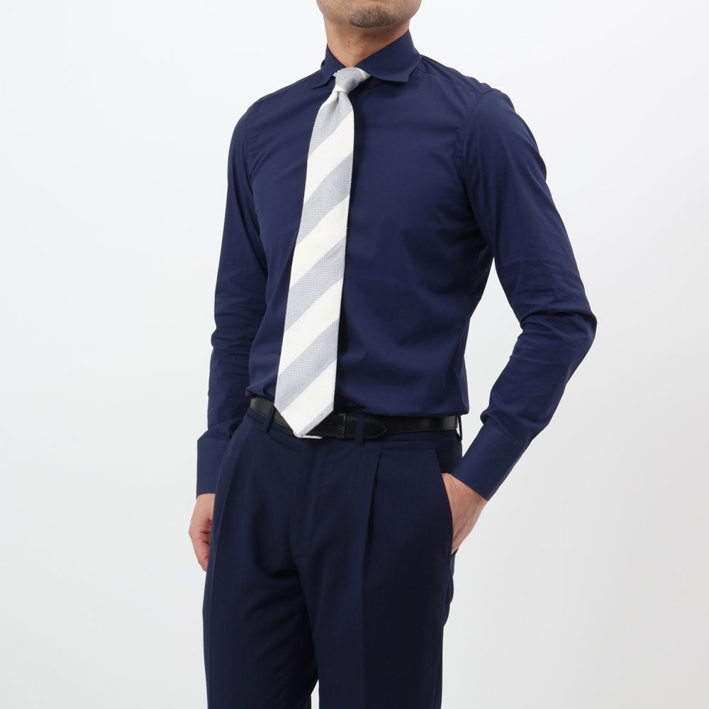 マリア・サンタンジェロ / ストレッチコットン ワイドカラー シャツ/MARCO/SUPER SLIM FIT
