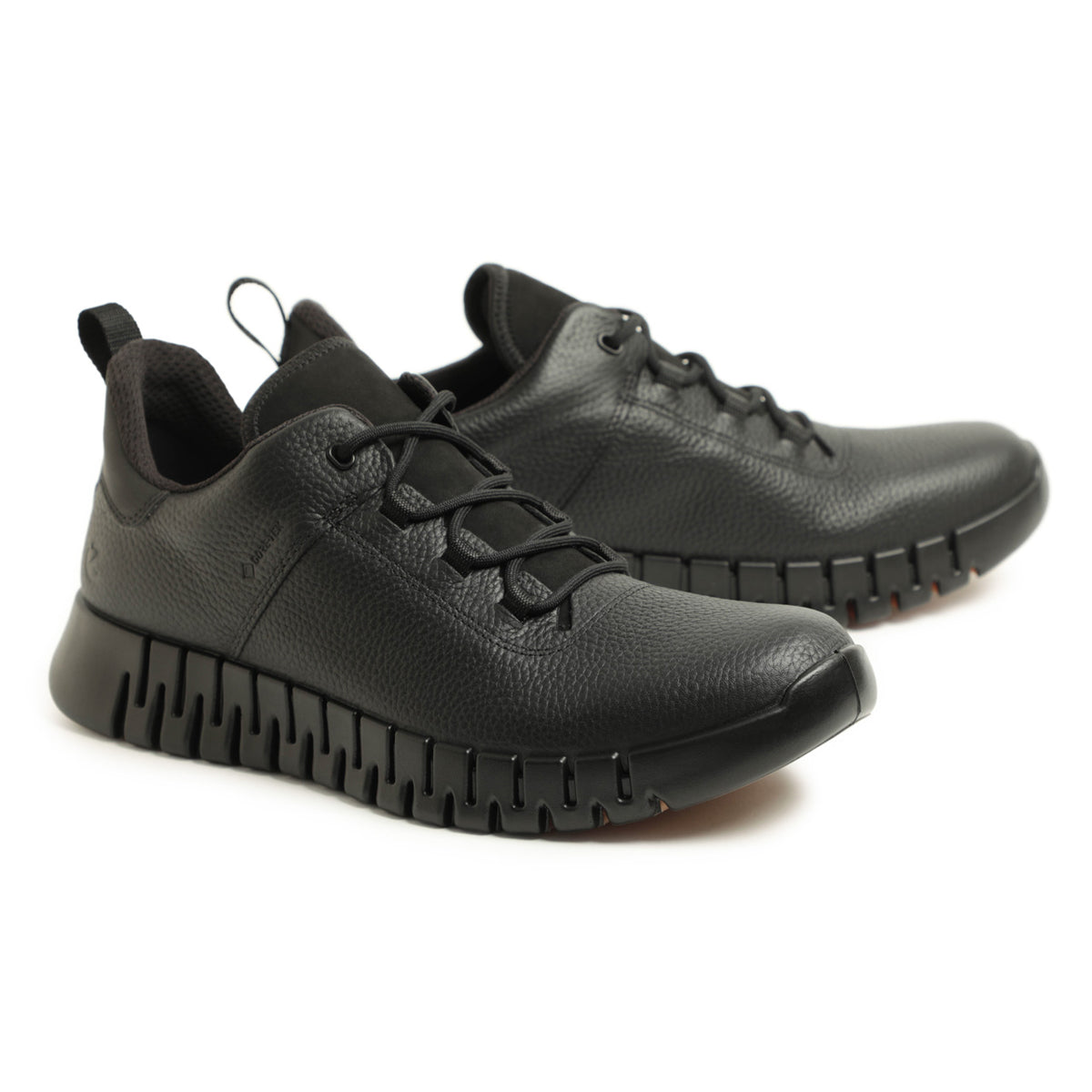 エコー / ヌバック レザー レースアップ 厚底スニーカー / GORE-TEX / GRUUV M 525224 01001 / ブラック